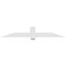 Ekena Millwork Eugene Architectural Grade PVC Gable Bracket, 84"W x 14"H x 4"D x 6"F, 4/12 Pitch GBP084X14X0406EUG00 - alternate 4